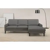 Home affaire "Lecce, 244 cm breit, Federkernpolsterung, L-Form" inkl. saugroboterfreundliche Höhe & schmale Armlehnen