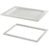 Bette Ultra Rechteck-Duschwanne mit Minimum-Wannenträger 1100x1100x35mm, mit Antirutsch Pro, 8743