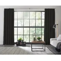 Wirth Vorhang "Dim out", schwarz, B:142cm H:175cm, Polyester, Gardinen, Vorhang, nach Maß