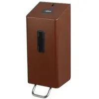 Ophardt hygiene SanTRAL Plus UDU 5 Seifenspender für Flüssigseifen, 600 ml, Manueller Hygienespender für Flüssigseifen und Alcogel aus Edelstahl, Farbe: kupfer metallic, P/S