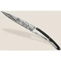 Deejo 37g Ebenholz Feuerwehrmann Taschenmesser - STK - schwarz