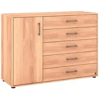 Set One By Musterring Kombikommode "Sorrent Sideboard, Wäscheschrank, mit Schubladen", braun, B:120cm H:86cm T:43cm, Sideboards, Kombikommode, mit Schubkästen, Fronten in Eiche massiv, Breite 120 oder 141 cm