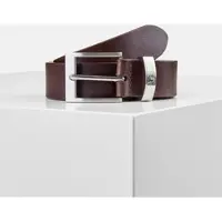 Lerros Ledergürtel "Gürtel mit Metallelementen", Herren, Gr. 85, braun (schwarz braun), Leder, Gürtel Ledergürtel