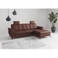Sit&More Ecksofa SIT & MORE "Zora", merlot, B:262cm H:92cm T:164cm, Sofas, Ecksofa