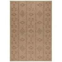 Carpetsale24 Outdoor Teppich 120x170 cm, Wetterfester Teppich für Balkon, Terrasse & Wohnzimmer, Flachgewebe in Jute-Optik, Pflegeleicht & Vielseitig
