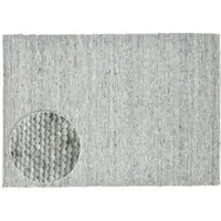 Theko Wollteppich "Alpen, Handwebteppich", beige (natur grau), B:190cm H:12mm L:290cm, Schurwolle, Teppiche, Wollteppich, reine Wolle, meliert, handgewebt, Wendeteppich, Wohnzimmer