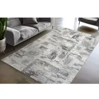 Obsession Teppich "Avantgarde 103", grau, B:230cm H:8mm L:330cm, Polyester, Teppiche, Teppich, modernes Design, waschbar, In- und Outdoor, Balkon, Terrasse