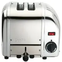 Ernst Neumärker GmbH & Co. KG Dualit Classic Toaster, Robuster Premium-Toaster für optimales Toasten und Auftauen, 2 Schlitze