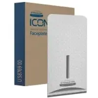 FamPro Tissue Germany GmbH Kimberly-Clark Professional ICON Blende Motiv SILBERNES MOSAIK 58769 , 1 Blende für Einzelblatt-Toilettenpapier Spender