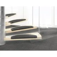 Dekowe Stufenmatte "Mara S2", halbrund, 5 mm Höhe, 100% Sisal, große Farbauswahl, selbstklebend, auch als Set 15 Stück
