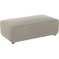 W.Schillig Hocker "around-the-block", beige (sand o10), B:120cm H:39cm T:60cm, ROHLEDER Jacquard-Flachgewebe Q2 O10 (60% Polyacryl, 40% Polyester), Hocker, Hocker, mit eleganter Biese