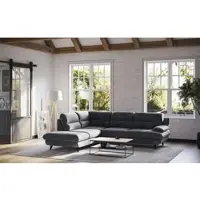 Cotta Ecksofa "Pike L-Form, B: 266 cm", coal, B:266cm H:90cm T:217cm, 92% POLYESTER (PES) / 8% POLYAMID (PA);45000, Sofas, Ecksofa, optional Bettfunktion & Bettkasten