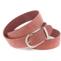 Anthoni Crown Ledergürtel , Damen, Gr. 95, pink, Leder, unifarben, Gürtel Ledergürtel, Pflanzlich gegerbter Vollrindledergürtel