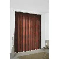 Wirth Vorhang "Lupara" Gr. 5, rot, B:132cm H:255cm, Jacquard, Baumwolle, Polyester, Gardinen, Vorhang