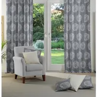 Wirth Vorhang "Kingston" Gr. 3, blau (dunkelblau), B:135cm H:225cm, Jacquard, Polyacryl, Polyester, Gardinen, Vorhang