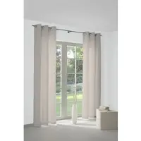 Wirth Vorhang "Torbole" Gr. 4, gelb (ocker), B:132cm H:245cm, Jacquard, Baumwolle, Polyester, Gardinen, Vorhang