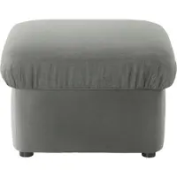 Domo Hocker "Pegnitz B/T 60/60cm", grau, B:60cm H:40cm T:60cm, 100% Polyester, Hocker, Hocker