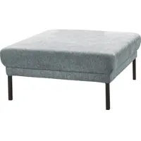 Candy Hocker 3C "Mallow", grau, B:90cm H:43cm T:90cm, 100% Polyester, Hocker, Hocker, passend zur Polsterserie "Mallow" in Flachgewebe