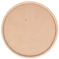 Verive Karton Membrandeckel für Suppenbecher, braun, Ø 11,5 cm 80550776 , 1 Karton = 20 Packungen à 25 Stück