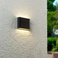Longlife LED Wandleuchte Slide UP and DOWN 3000K IP54 - Watt: 6W - Farbe: Schwarz