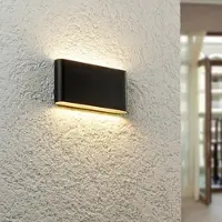 Longlife LED Wandleuchte Slide UP and DOWN 3000K IP54 - Watt: 12W - Farbe: Schwarz