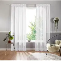 Otto Home Gardine "Ari" Gr. 1, weiß, B:140cm H:145cm, Voile, Polyester, Gardinen, Gardine, Bestseller mit 4,5-Sterne-Bewertung, Topseller