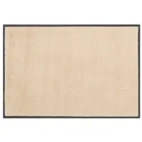 Otto Home Fußmatte "Lavea" Gr. 61, beige (sand), B:75cm H:9mm L:120cm, Kunstfaser, Teppiche, Fußmatte, Schmutzfangmatte, Uni-Farben, In- und Outdoor-Teppich, waschbar