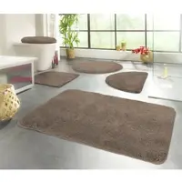 Kinzler Badematte "Chaozhou", rutschhemmend beschichtet, fußbodenheizungsgeeignet, Badteppich, Uni Farben, weich, als rechteckig, rund & Set erhältlich