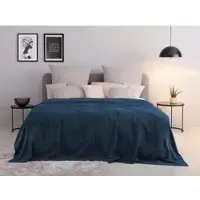 Otto Home Tagesdecke "Mira", blau (marine), B:250cm L:280cm, Baumwolle, Tagesdecken, Tagesdecke, leichte Tagesdecke aus 100% Baumwolle, uni Überwurf, ohne Füllung