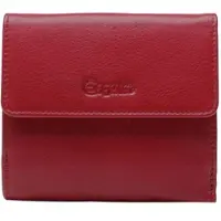 Esquire Leder Geldbörse Viktoria Little Wallet Red dunkelrot