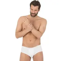 Trigema Slip "Kurz-Slip Doppelpack", Herren, Gr. 9, 2 Stk., weiß, 100% Baumwolle (Bio-Baumwolle kbA), Unterhosen Slip