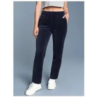 Trigema Jerseyhose "Nicki Hose mit praktischen Eingrifftaschen", Damen, Gr. S, US-Größen, blau (navy), Jersey, 80% Baumwolle, 20% Polyester, Basic, Hosen Jerseyhose