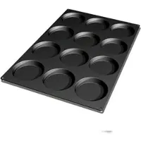 Schneider Biskuit Silikonbackform, schwarz, Hochwertige Backform für Gebäck, Höhe: 22 mm