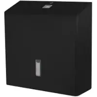 Ophardt hygiene SanTRAL Plus TTU 4 Toilettenpapierspender, 4 Rollen, Toilettenrollenspender mit praktischem Rotationssystem, Farbe: mattschwarz, P MN