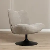 Livin24 Bronx71 Sessel Lise drehbar Chenille taupe
