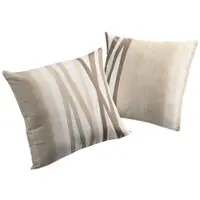 Wirth Dekokissen "BROOKLYN" Gr. 3, braun (braun, bedruckt gemustert), B:40cm L:60cm, Polyester, Dekokissen_Sitzkissen_Kissenhüllen, Dekokissen, Kissenhülle ohne Füllung, 2 Stück