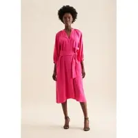 Seidensticker Sommerkleid "Schwarze Rose", Damen, Gr. XL (42), Normalgrößen, pink, 88% Modal, 12% Polyester, unifarben, oversize, Rundhals, Kleider Sommerkleid, 3/4 Rundhals Uni