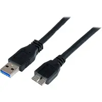 StarTech.com .com 1m es USB 3.0 (5Gbps) SuperSpeed Kabel A auf Micro B - Schwarz, 1 m, USB A, Micro-USB B, USB 3.2 Gen 1 (3.1 Gen 1), 5 Gbit/s, Schwarz