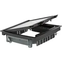 BERG Klappdeckel quadratisch schwarz - 267 x 267 mm