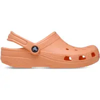 Crocs Classic Clogs für Damen, orangefarbene Badeschuhe und Freizeitschuhe