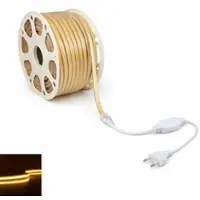 Longlife LED COB 230V LED Streifen 10W/m 360LED/m 10mm - Lichtfarbe: Warmweiß 2700K - Länge: ...