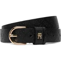 Tommy Hilfiger Gürtel Ess Effortless 2.5 Go Mono AW0AW18856 Schwarz 95