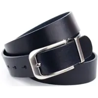 Anthoni Crown Ledergürtel , Herren, Gr. 105, blau, Leder, unifarben, Gürtel Ledergürtel, 3,5 cm breiter Casual-Vollledergürtel