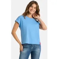 LIEBLINGSSTÜCK T-Shirt "CamilaEP" Ärmel mit Umschlag, Rundhals