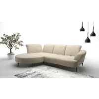 Sit&More Ecksofa SIT & MORE "Dance, L-Form, inkl. Sitztiefenverstellung", beige (sand), B:313cm H:91cm T:208cm, 100% Polyester, Sofas, Ecksofa, inkl. Click&Seat, optional mit Kopfteilverstellung