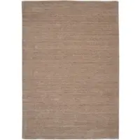 Oci Die Teppichmarke Wollteppich "SAMBIA", holz, B:70cm H:16mm L:140cm, Schurwolle, Teppiche, Wollteppich, reine Wolle, Handloom, hochwertig verarbeitet, natürlich warm