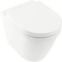 Villeroy & Boch Architectura Tiefspül- WC, freistehend, wandnah, 370x540mm, weiß, 5690R001, Farbe: Weiß