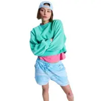 Roxy Sweatshorts "Make It Sunny", Damen, Gr. M, airy blau make a splash big, Obermaterial: 78% Walkfrottier, 22% Microfaser;, Hosen Sweatshorts