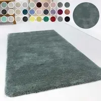Esprit Hochflor-Teppich "Relaxx ESP-4150" Gr. 31, grün (grün, grau), B:130cm H:25mm L:190cm, Kunstfaser, Teppiche, Hochflor-Teppich, Wohnzimmer, sehr große Farbauswahl, weicher dichter Hochflor
