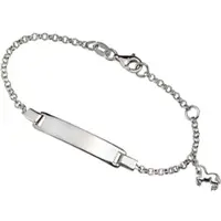 Firetti Armband "Schmuck Geschenk Silber 925 Armkette ID-Platte Erbskette Pferd", silber (silberfarben), Armbänder, Jungen, 15cm, Silber 925 (Sterlingsilber), Armband